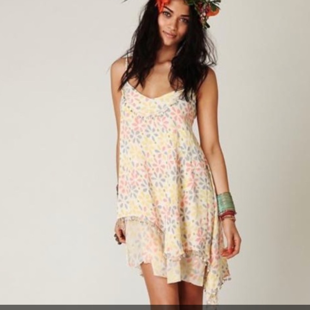 Free people assymetrical sequin dress